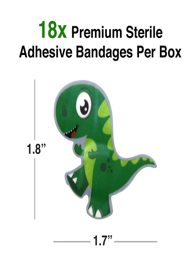 GAMAGO Dino-Sore Bandages for Kids & Kidults - Set of 18 Individually Wrapped Self Adhesive Bandages - Sterile, Latex-Free & Easily Removable - Funny Gift & First Aid Addition - Image 2